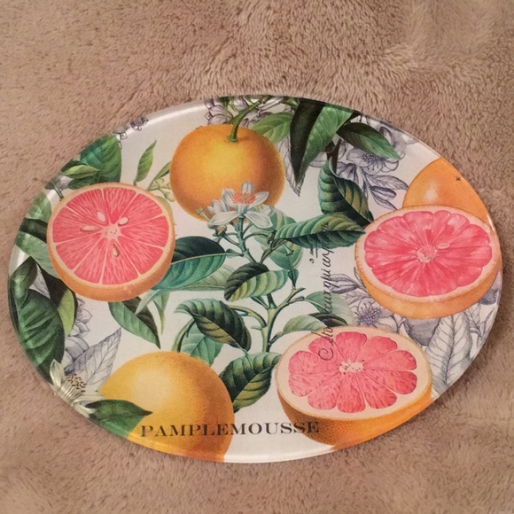 michel design works Other - Citrus Glass Oval Trinket Soap Dish NWOT